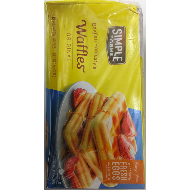 Simple Farms  Belgian Homestyle Waffles original 13 Oz