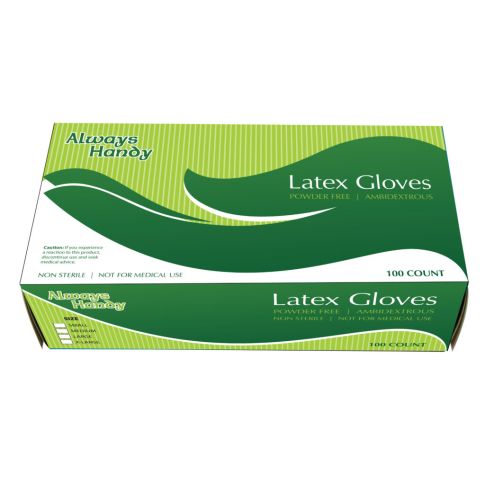 Latex Gloves Medium 100 Ct